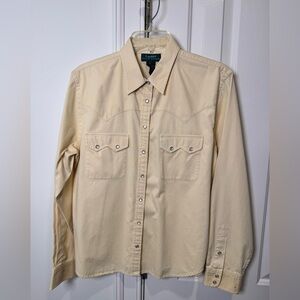 Ralph Lauren vintage Cream Button Down Shirt